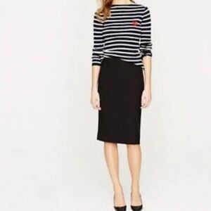 Black No 2 Pencil Skirt - J Crew 4